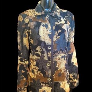 Elegant Black and Gold Women's Jacket